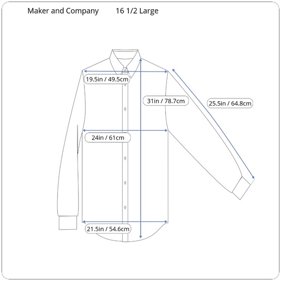 NWT Maker & Company Button Down Shirt - Picture 6 of 6